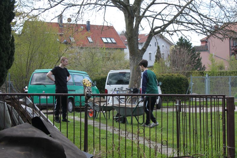 Umbaumaßnahmen am Vereinsheim des VfB Oberweimar