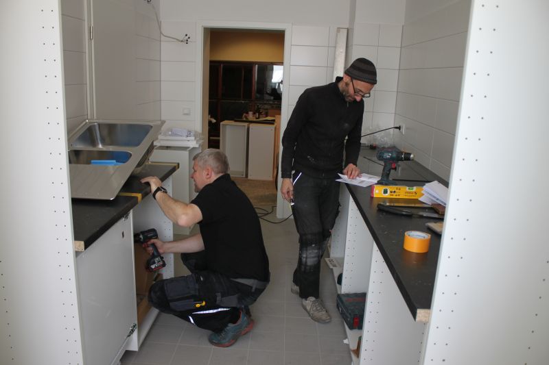 Umbaumaßnahmen am Vereinsheim des VfB Oberweimar