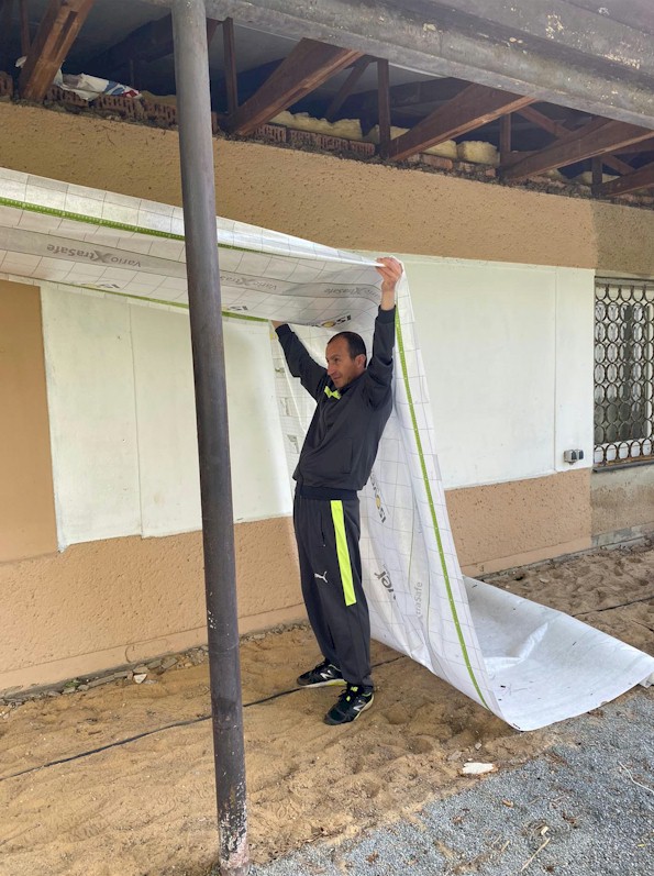 Arbeitseinsatz an der Kegelbahn Arbeitseinsatz an der Kegelbahn